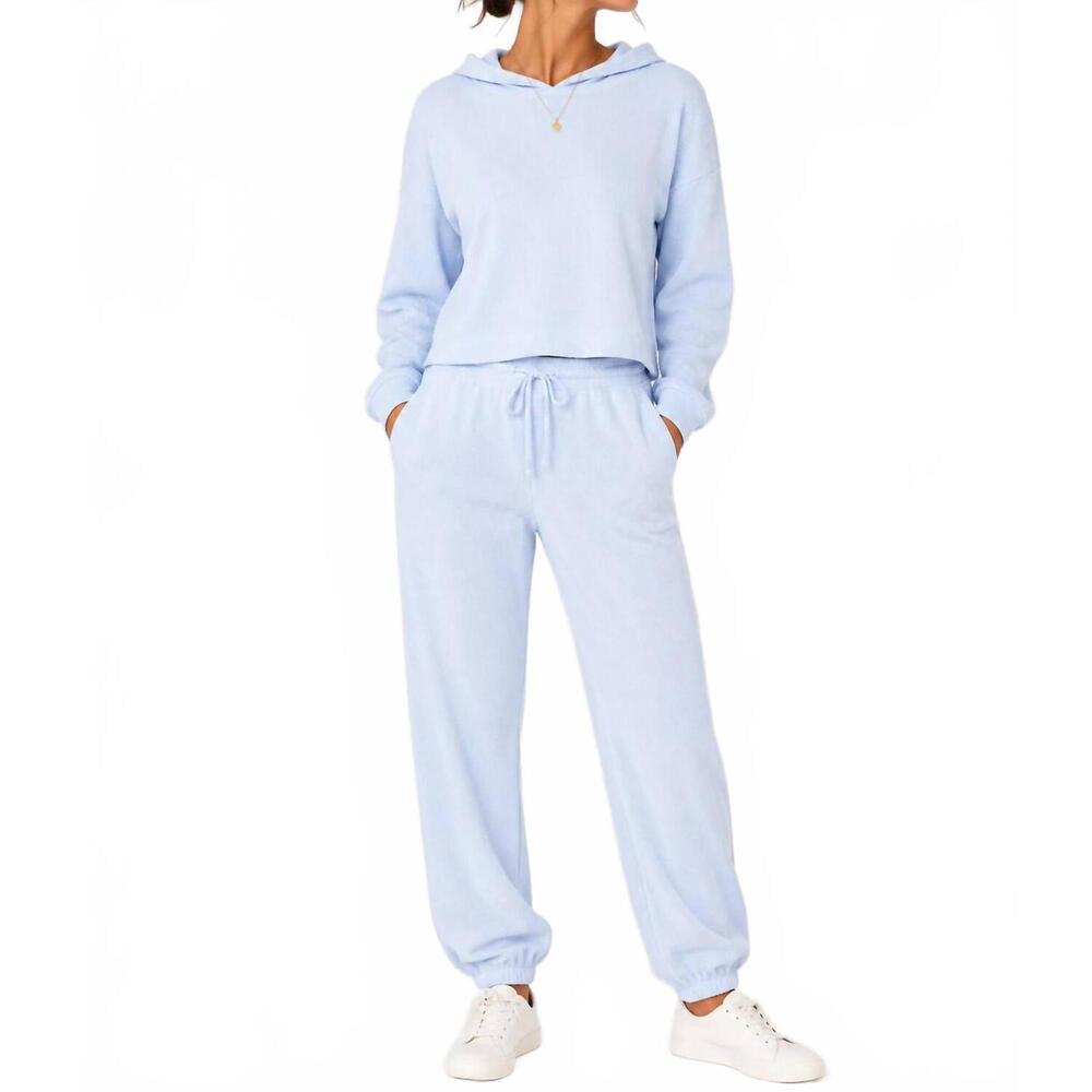 NEW THE HAPPY CAMP3R lily lounge pant set in periwinkle